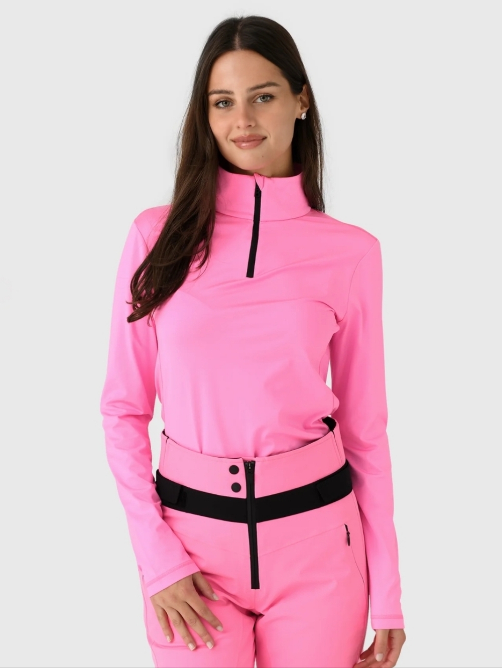 Bogner Fire And Ice Margo Base Layer Top Bogner Fire & Ice Margo Zip Top Pink